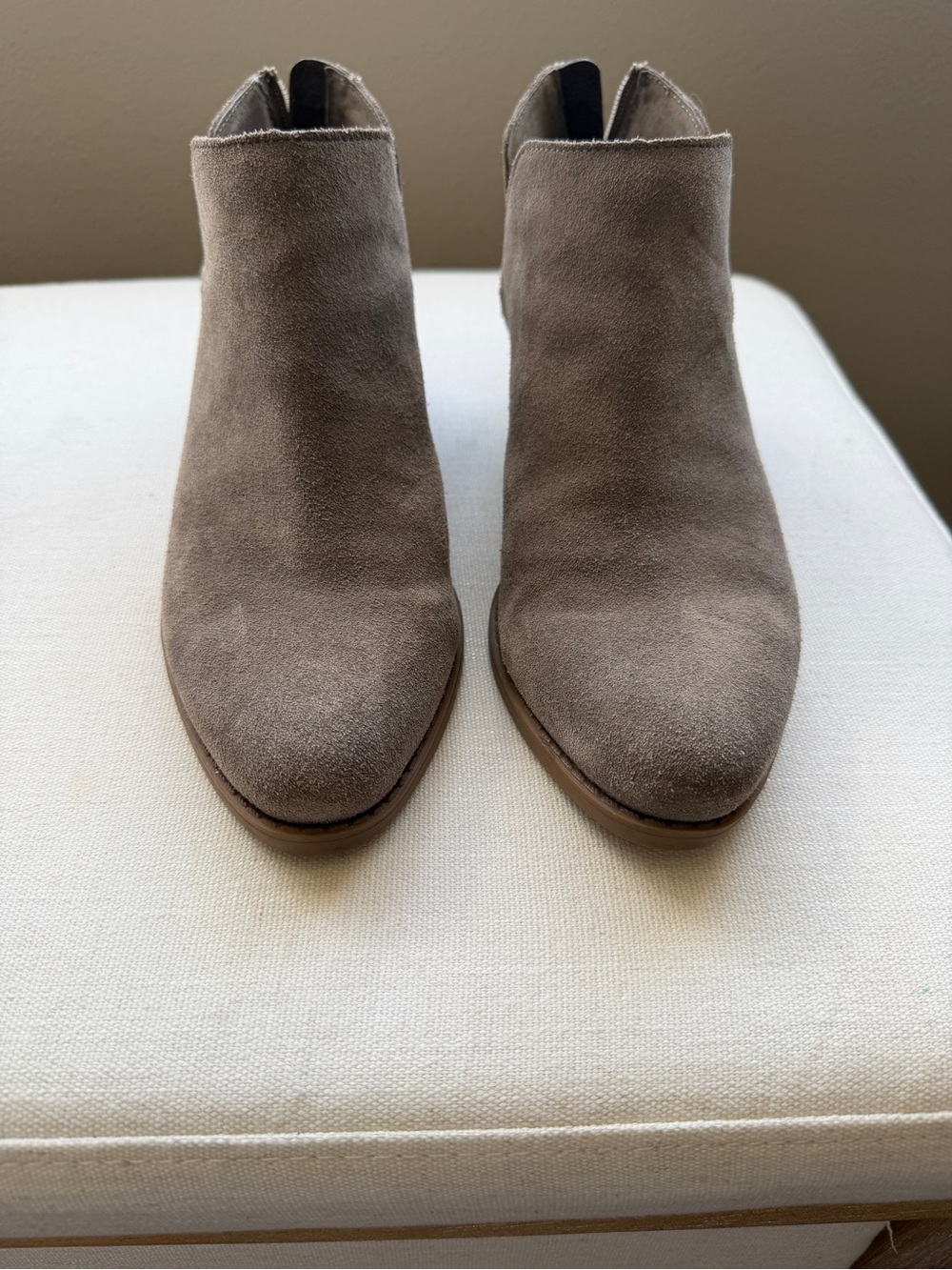 bp Taupe Suede Ankle Booties